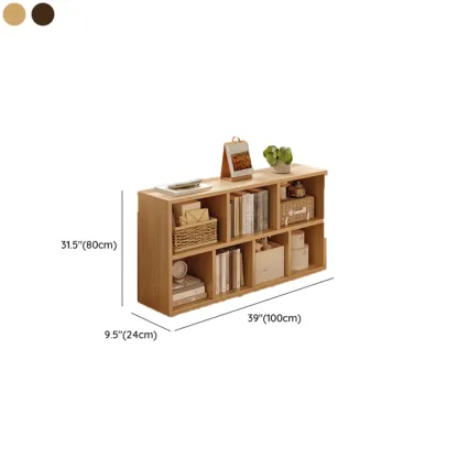 Modern Wooden Compact Bookcase Home Office Shelves Image - 29