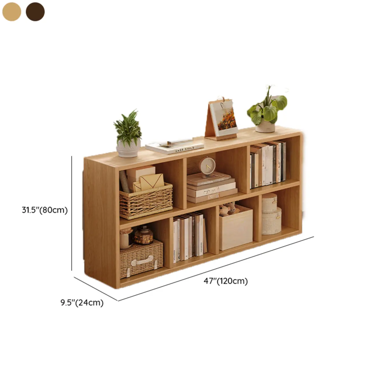 Modern Wooden Compact Bookcase Home Office Shelves Image - 30 | homeyfad