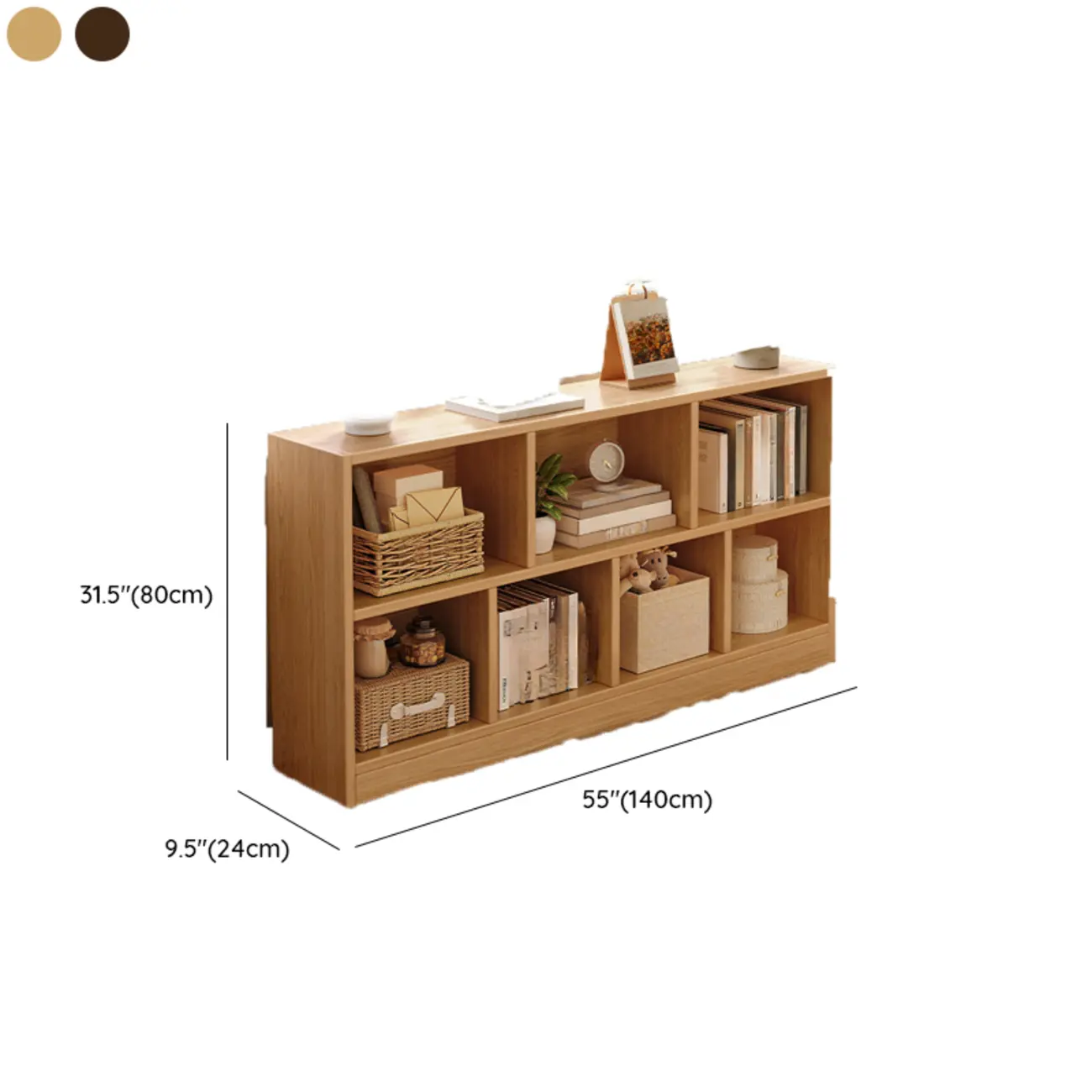 Modern Wooden Compact Bookcase Home Office Shelves Image - 31 | homeyfad