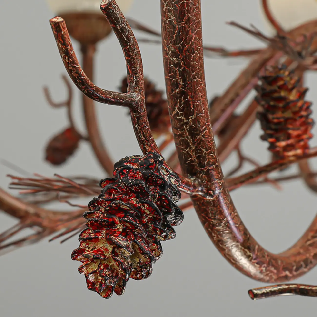 Modern 6-Light Vintage Floral Bell Chandelier Adjustable Height  Image - 10 | homeyfad