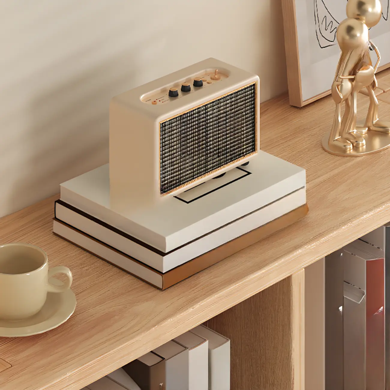 Modern Modular Rectangular Lateral Pine Wood Bookcase Image - 19 | homeyfad