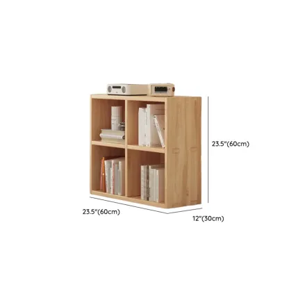 Modern Modular Rectangular Lateral Pine Wood Bookcase #size