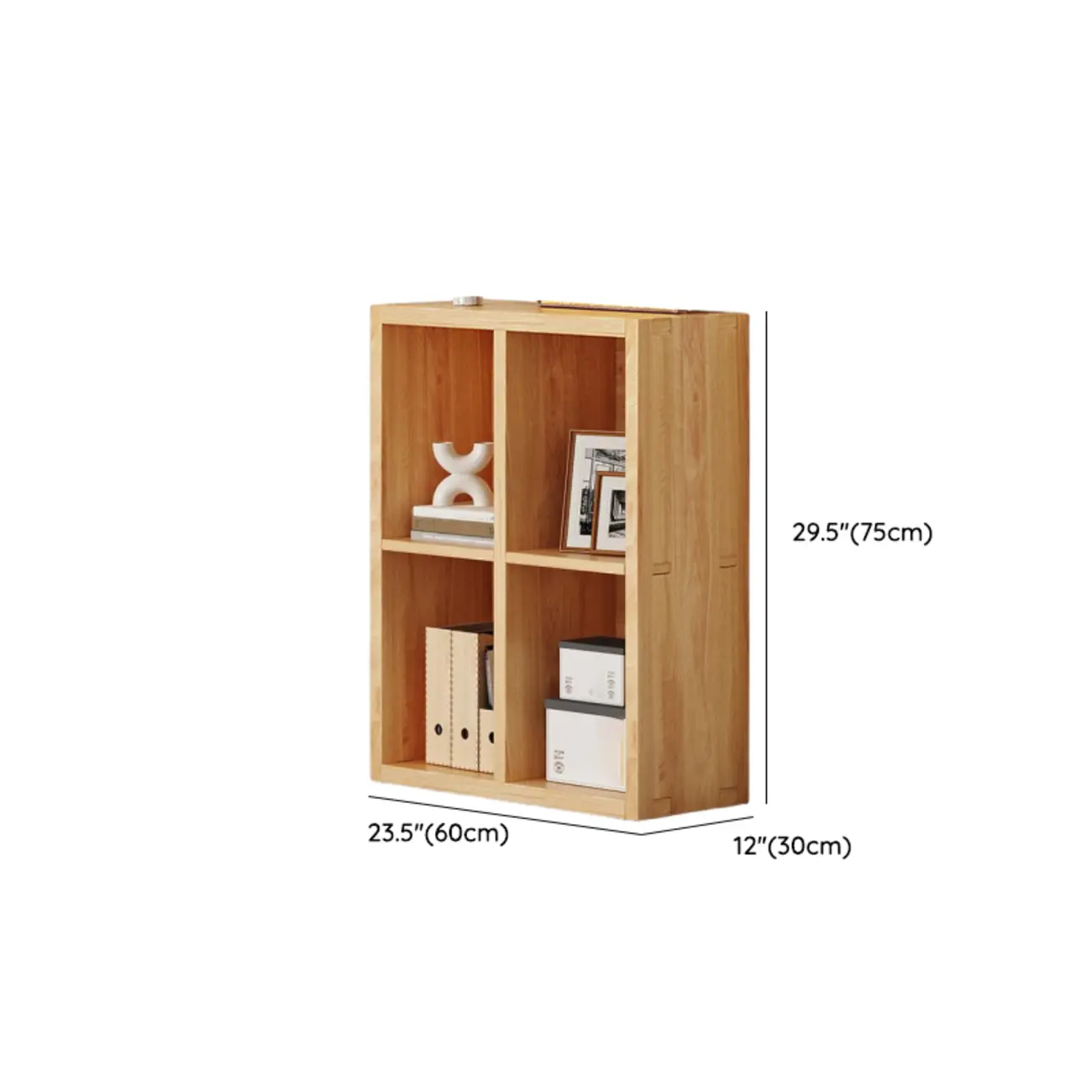 Modern Modular Rectangular Lateral Pine Wood Bookcase Image - 29 | homeyfad