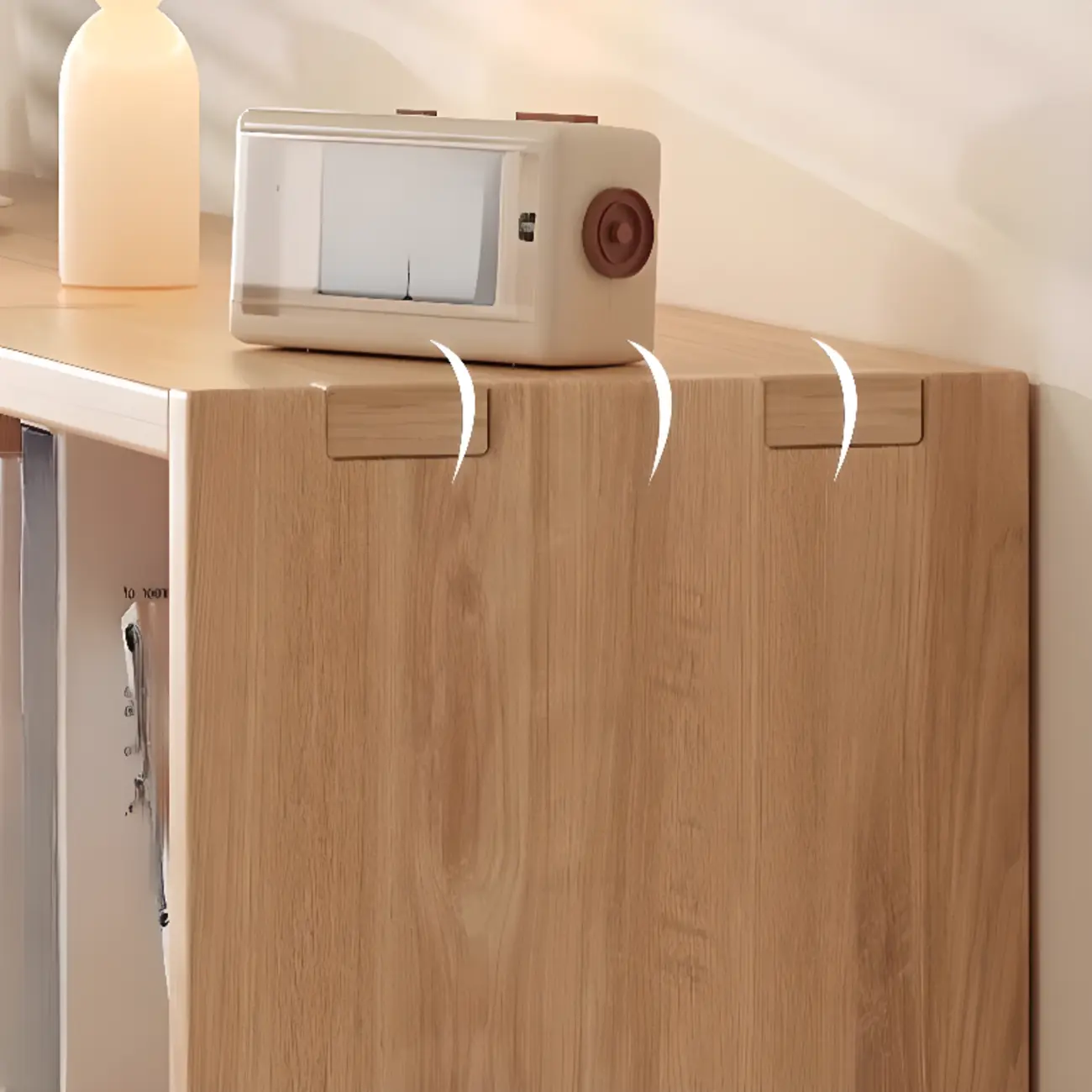 Simple Horizontal Short Natural Wood 2 Shelves Bookcase Image - 16 | homeyfad