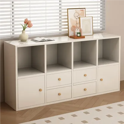 Modern Wooden Compact Office Storage Withe Bookcase Image - 1