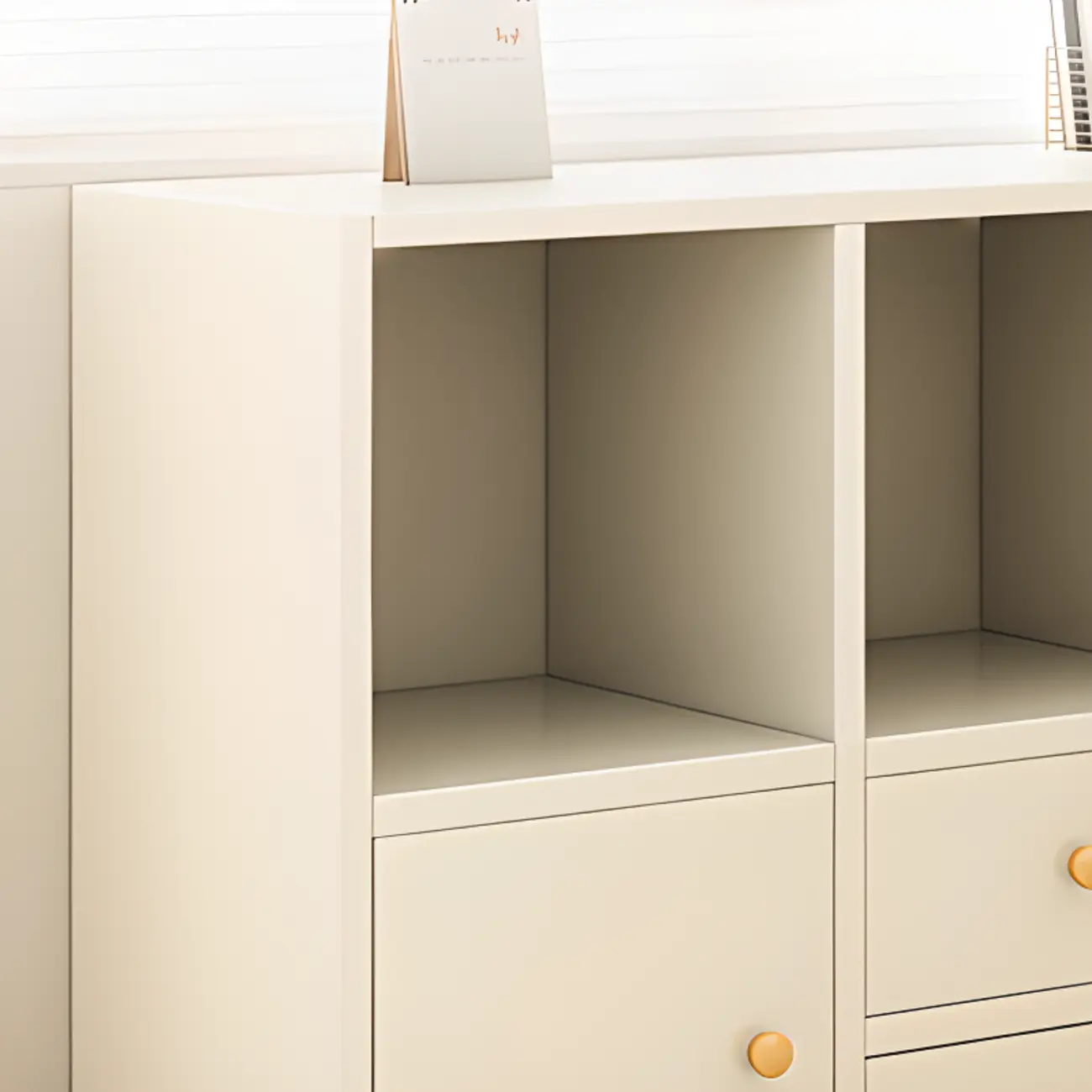 Modern Wooden Compact Office Storage Withe Bookcase Image - 3 | homeyfad
