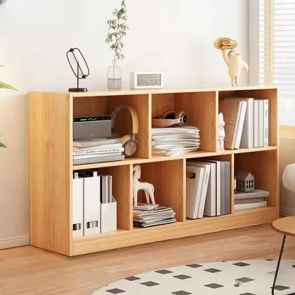Modern Wooden Compact Office Storage Withe Bookcase Image - 4