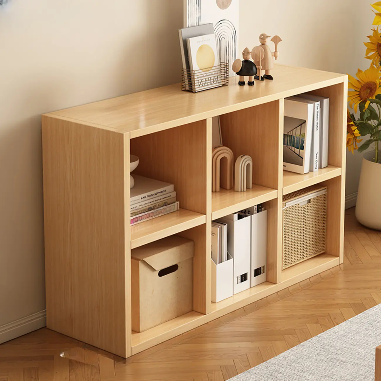 Modern Wooden Compact Office Storage Withe Bookcase Image - 9 | homeyfad
