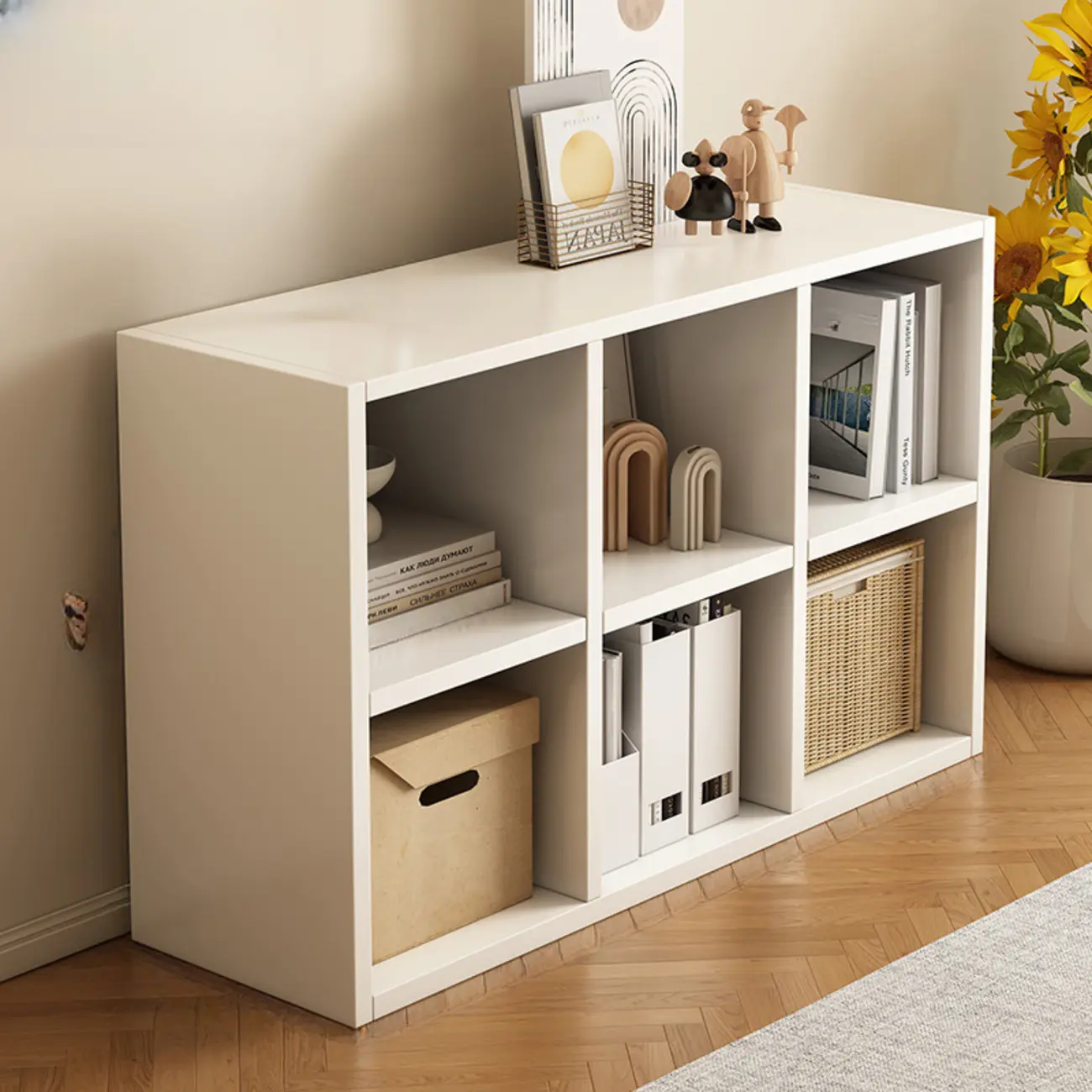 Modern Wooden Compact Office Storage Withe Bookcase Image - 11 | homeyfad
