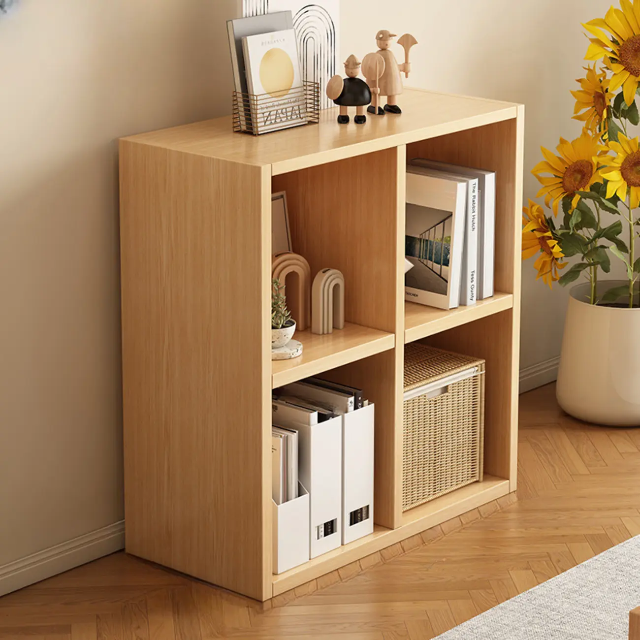 Modern Wooden Compact Office Storage Withe Bookcase Image - 13 | homeyfad