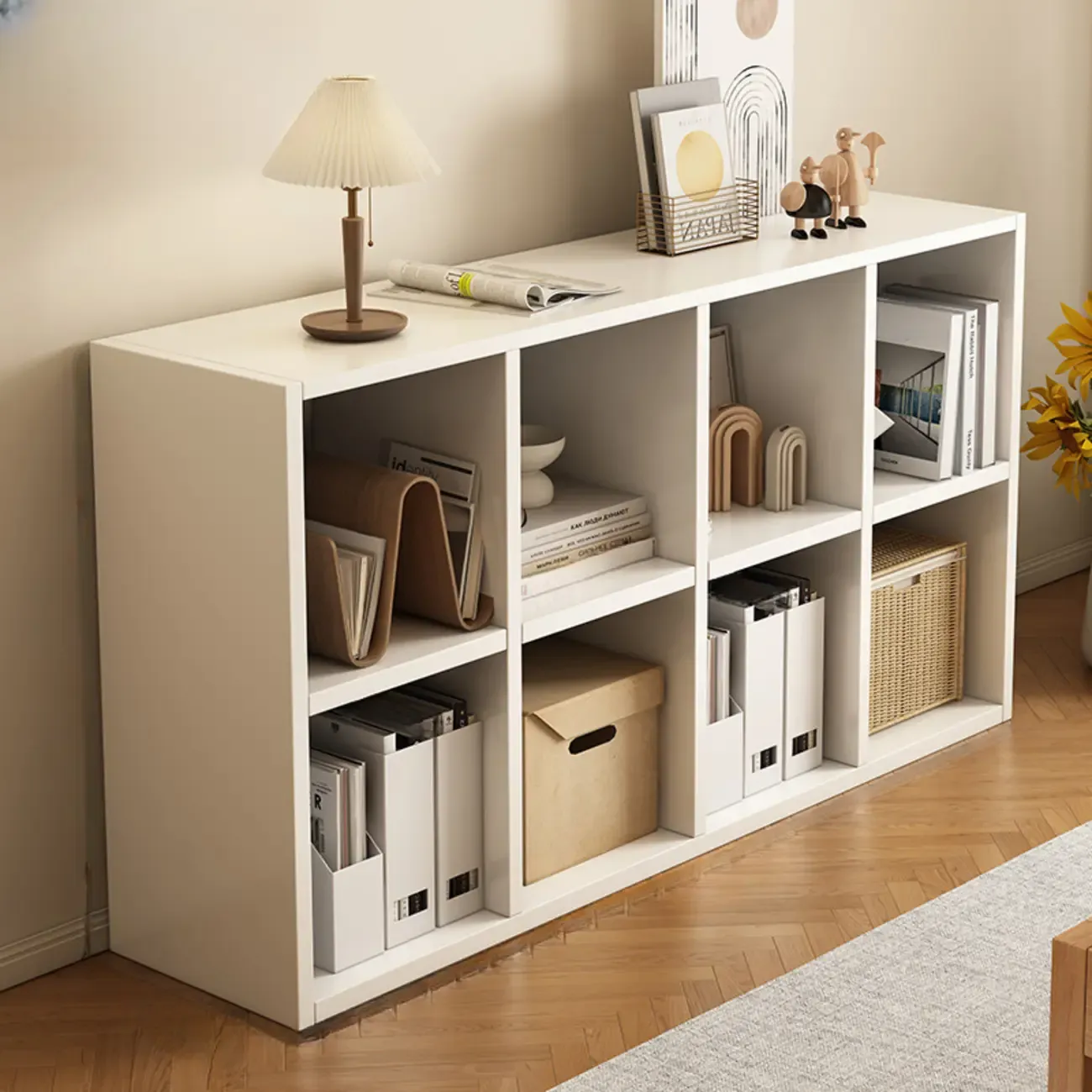 Modern Wooden Compact Office Storage Withe Bookcase Image - 14