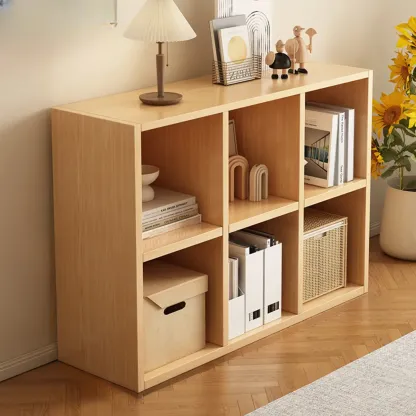 Modern Wooden Compact Office Storage Withe Bookcase Image - 16