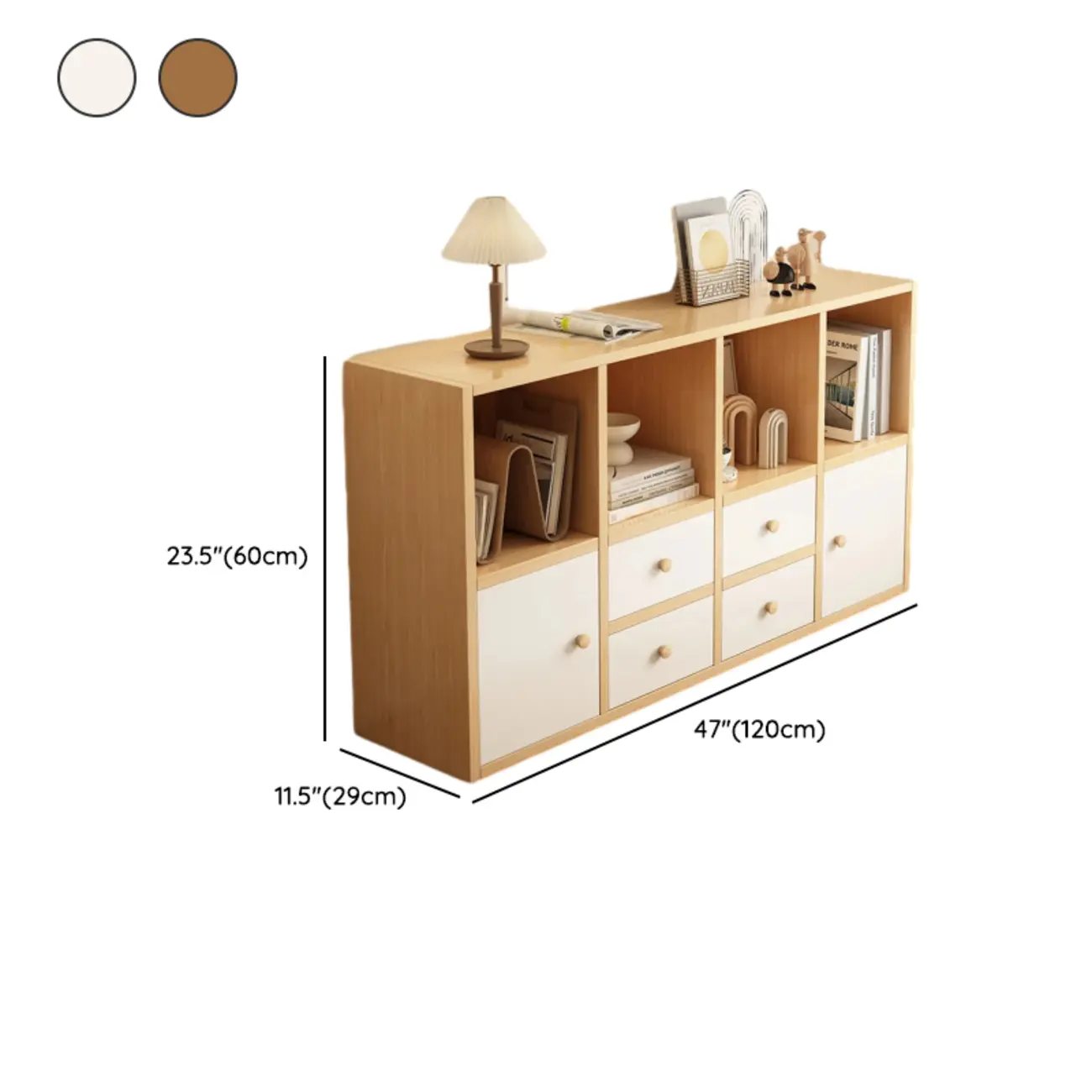 Modern Wooden Compact Office Storage Withe Bookcase Image - 22 | homeyfad
