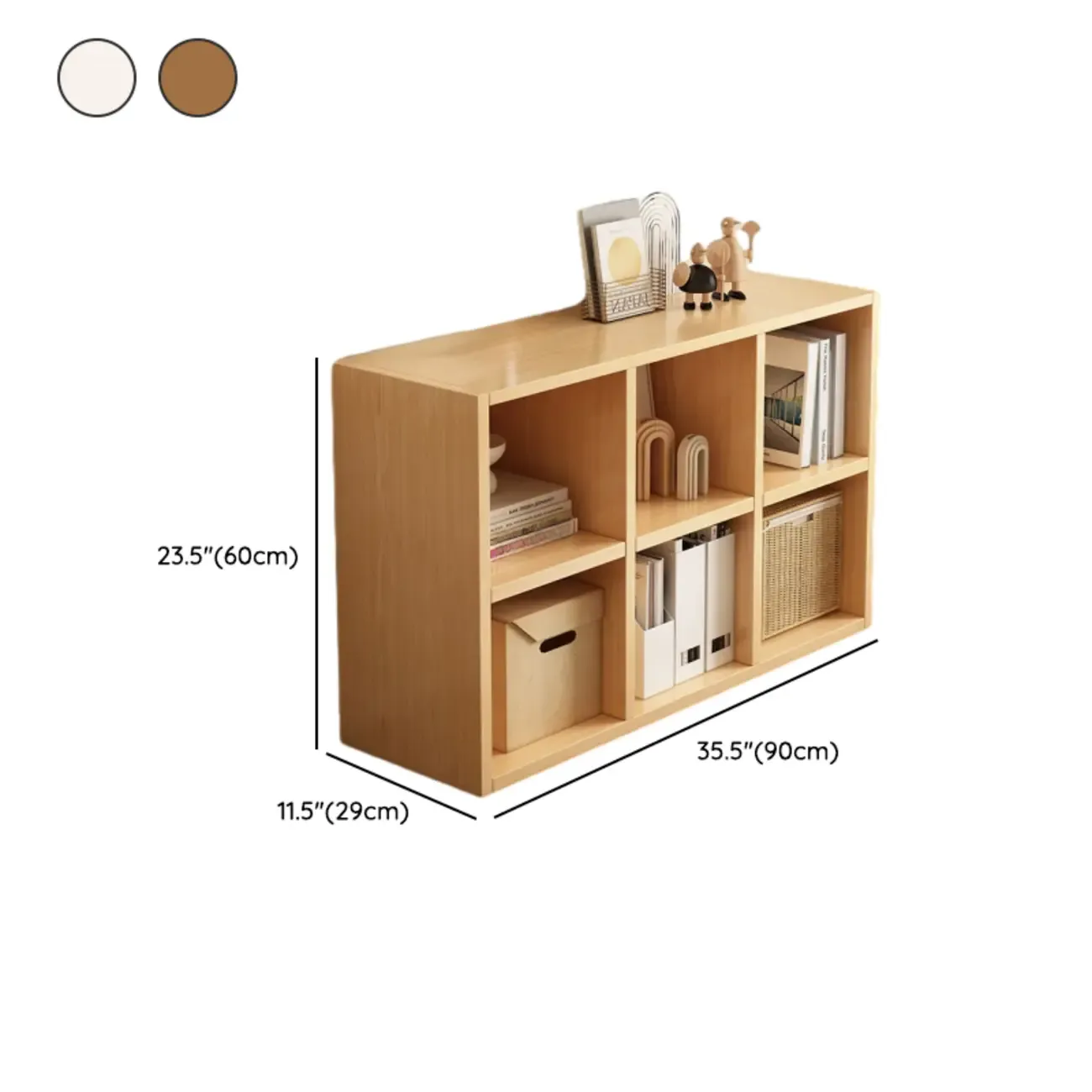 Modern Wooden Compact Office Storage Withe Bookcase Image - 25