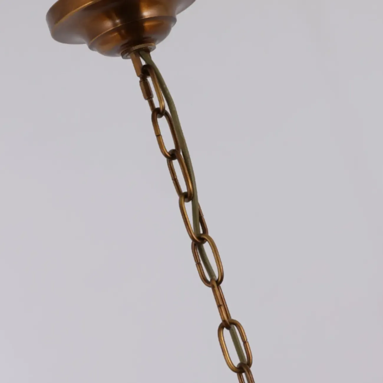 5/6 Lights Modern Bud Gold Glass Amber Chandelier Image - 9