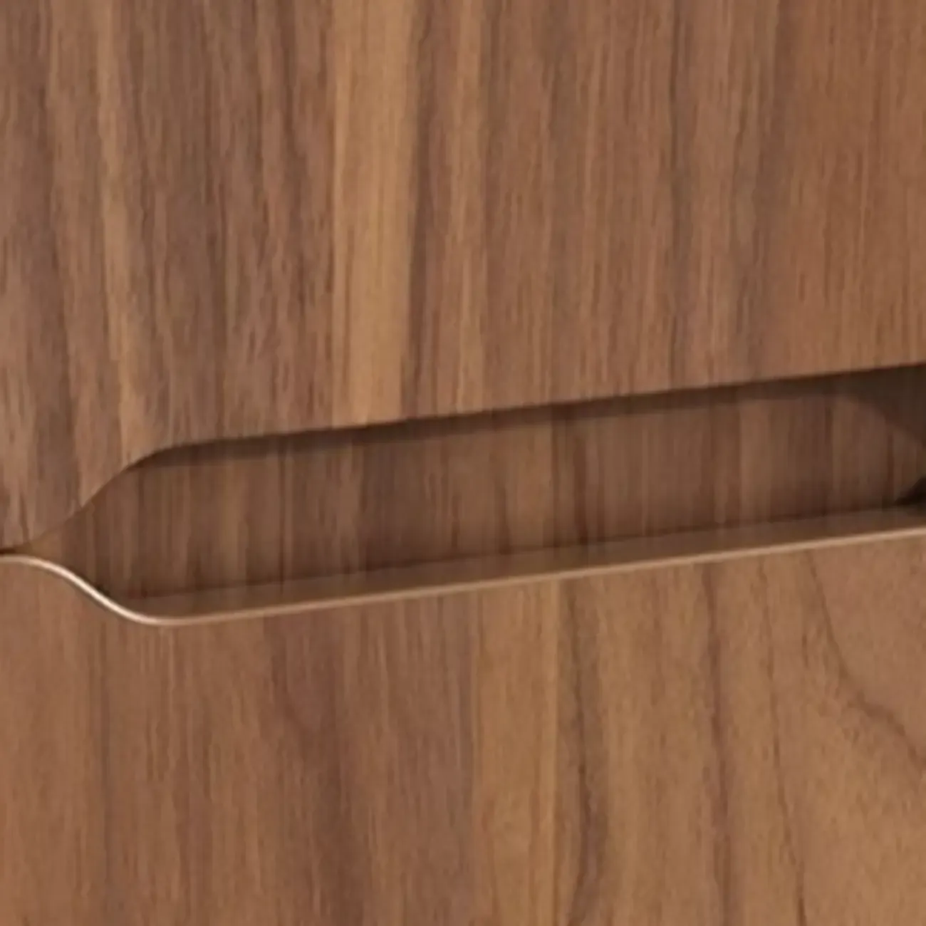 Casual Brown Wood Sideboard with Glass Doors Image - 13