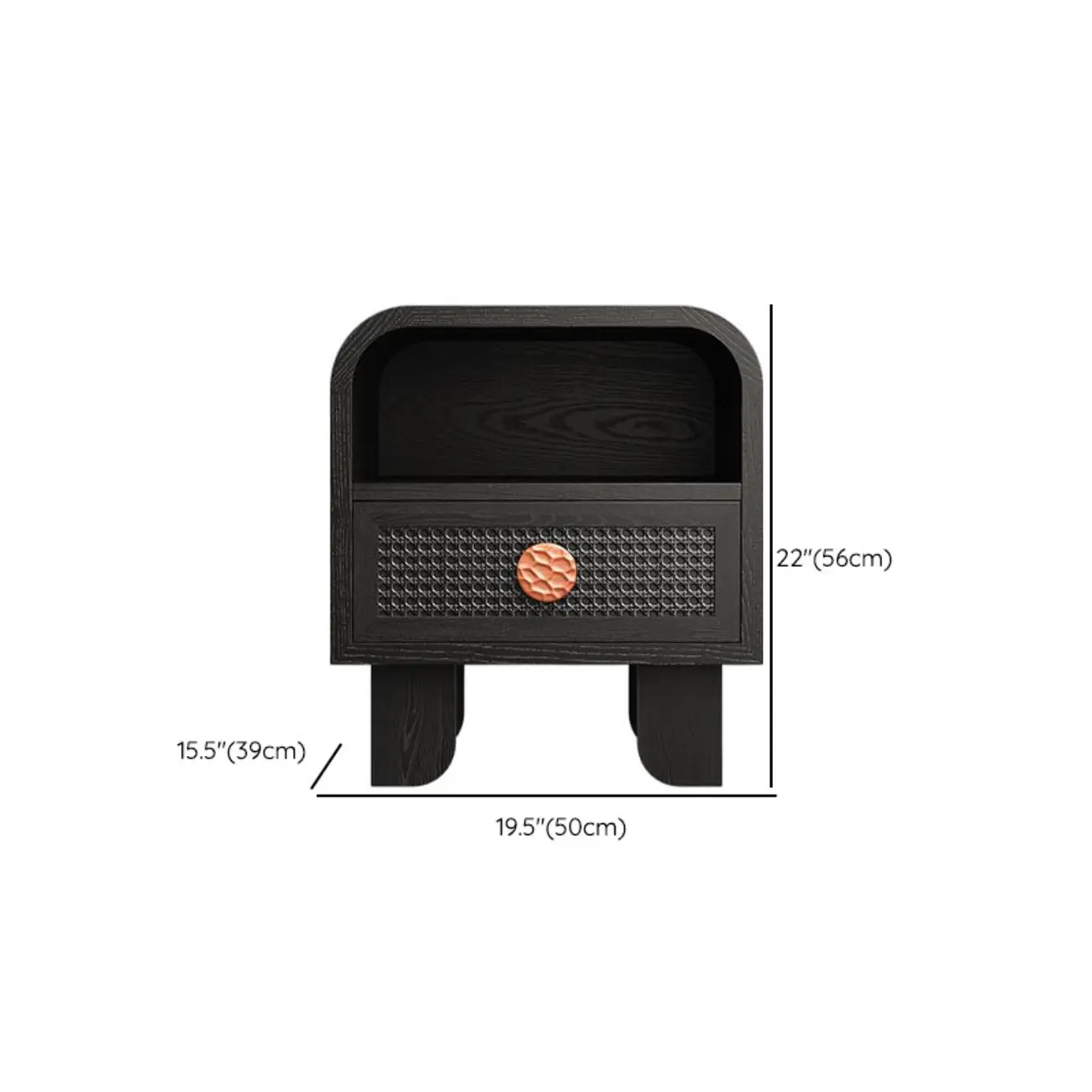 Charcoal Black Casual Storage Sideboard with Drawers Image - 17 | homeyfad