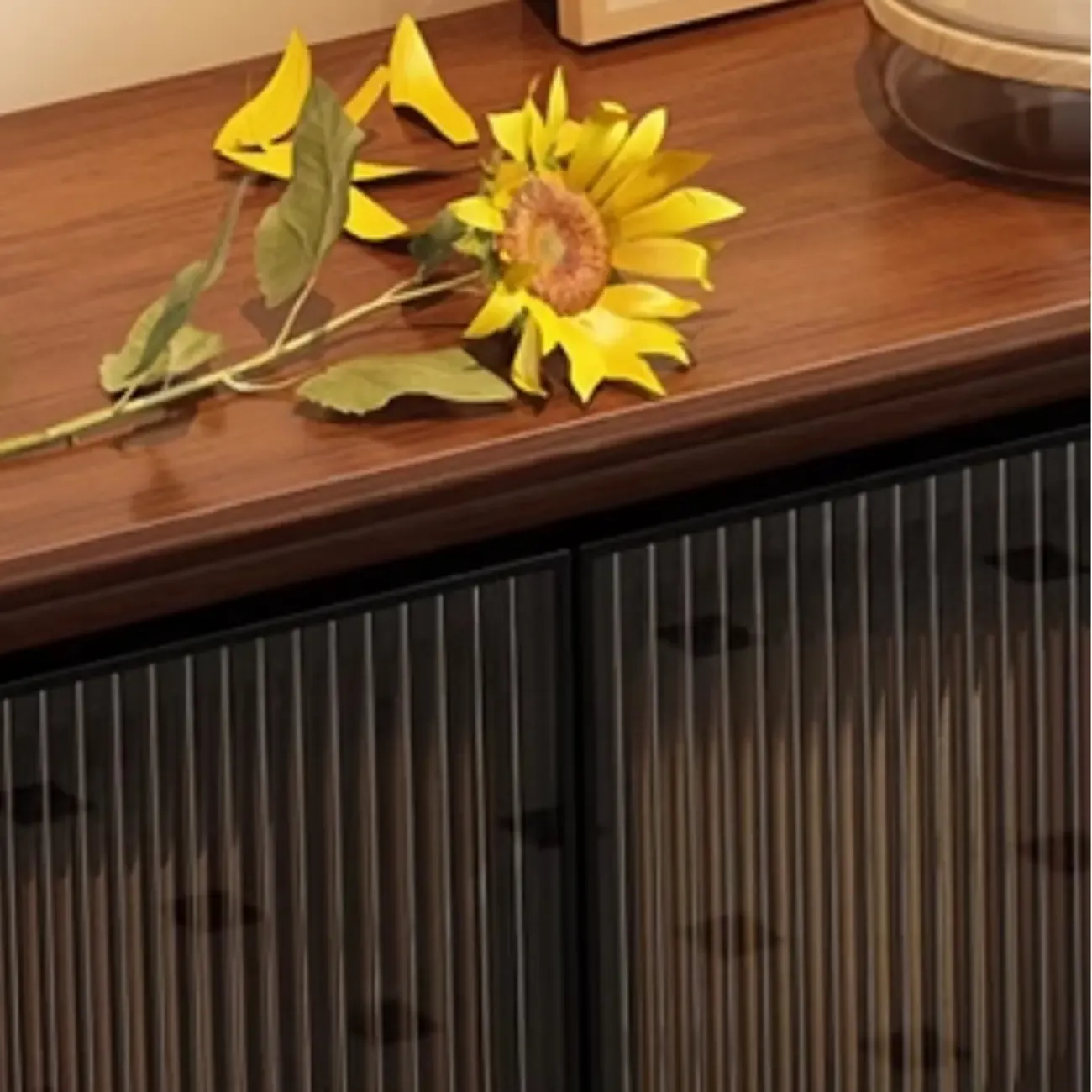 Casual Espresso Wood Sideboard with Drawers Image - 18