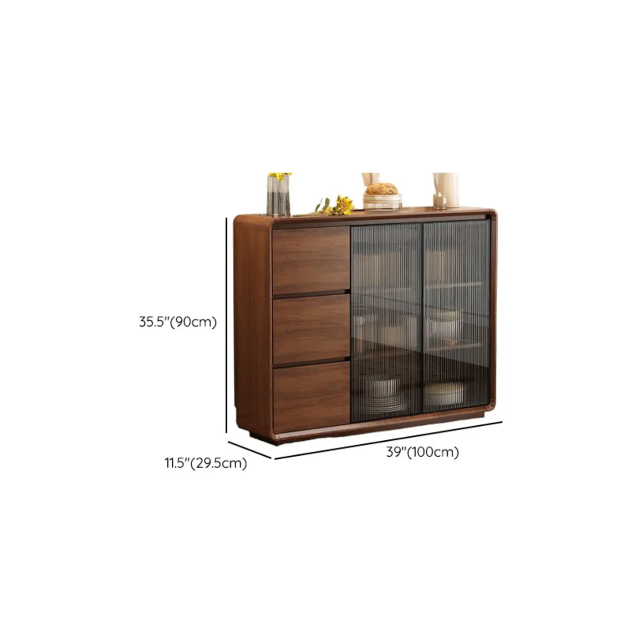 Casual Espresso Wood Sideboard with Drawers Image - 28 | homeyfad