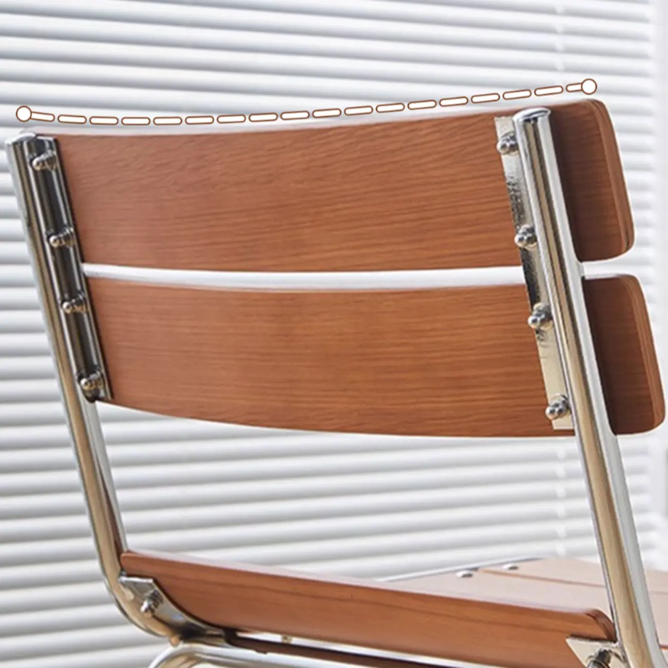 Industrial Brown Wood Rectangle Stackable Bar Stools with Back Image - 8 | homeyfad