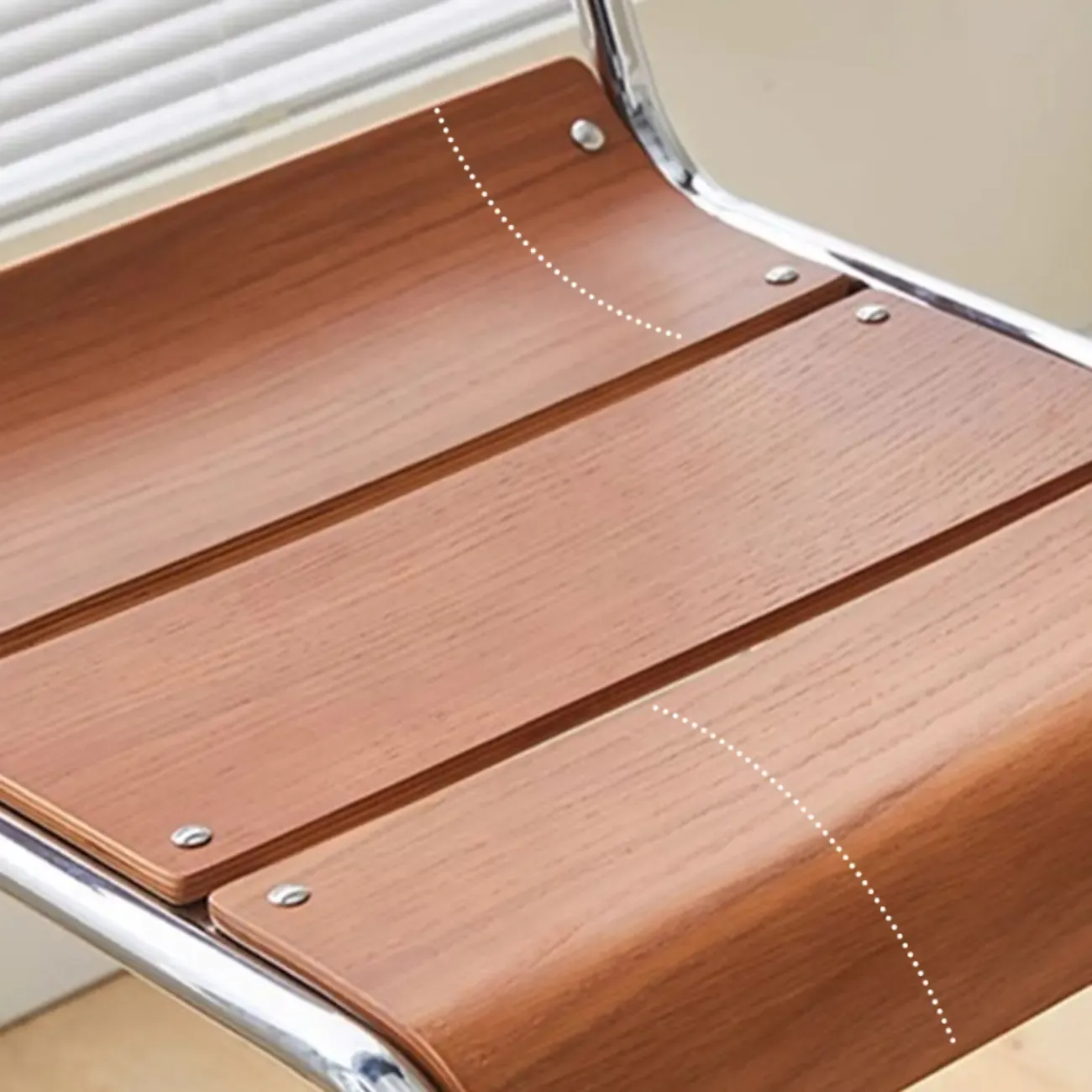 Industrial Brown Wood Rectangle Stackable Bar Stools with Back Image - 7