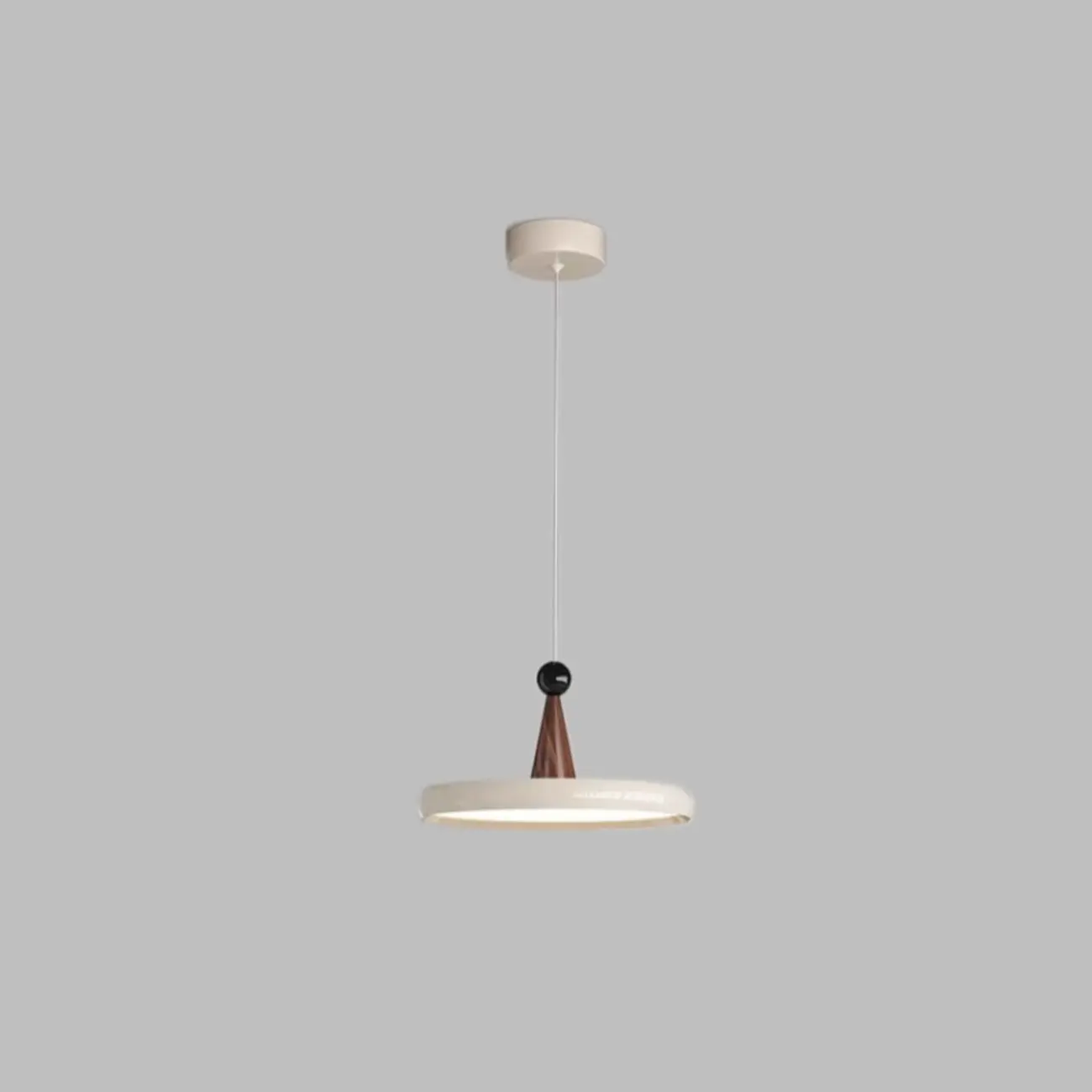 Modern Geometric Cream Acrylic Pendant Light with Multi Dimming  Image - 3 | homeyfad