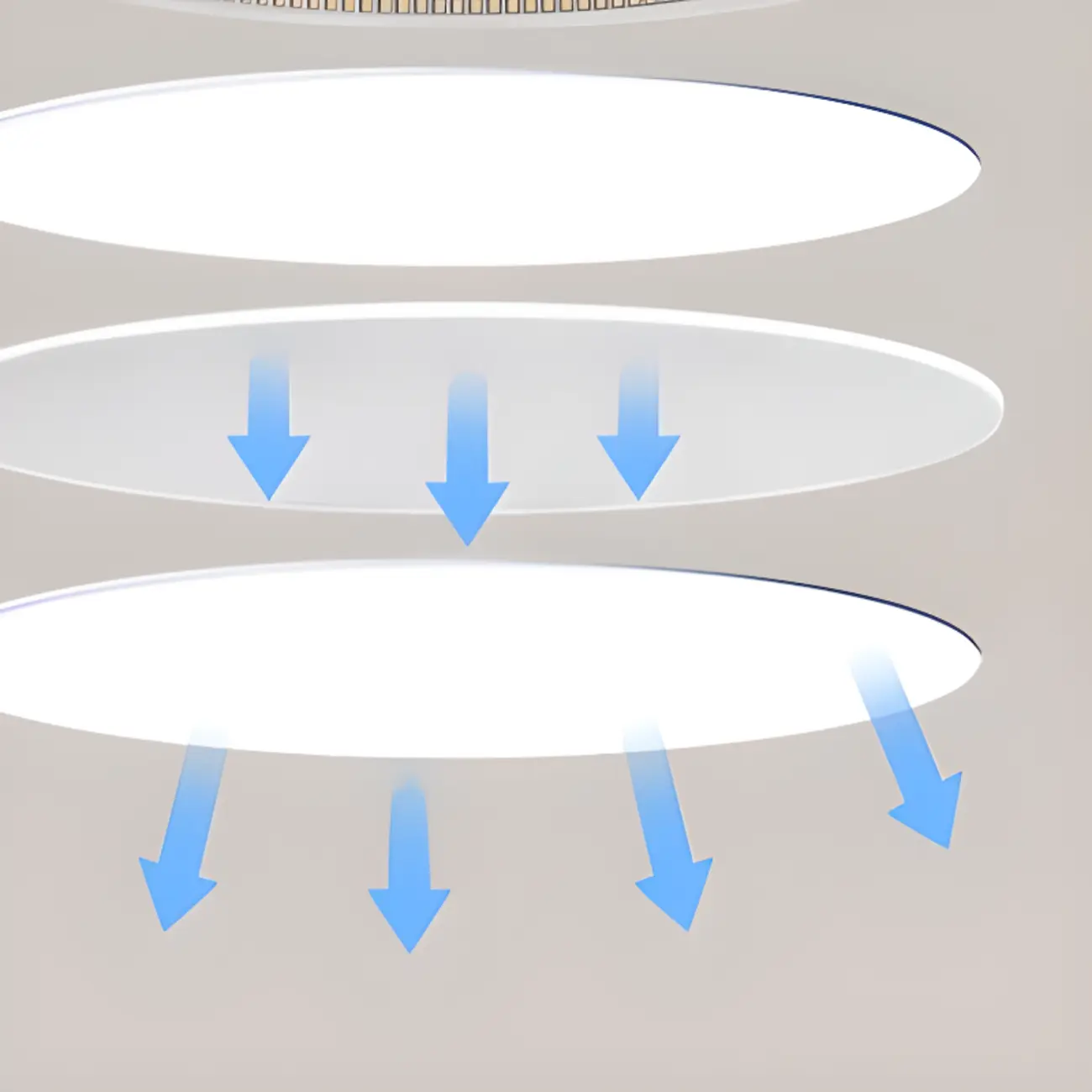 Modern Geometric Cream Acrylic Pendant Light with Multi Dimming  Image - 8 | homeyfad