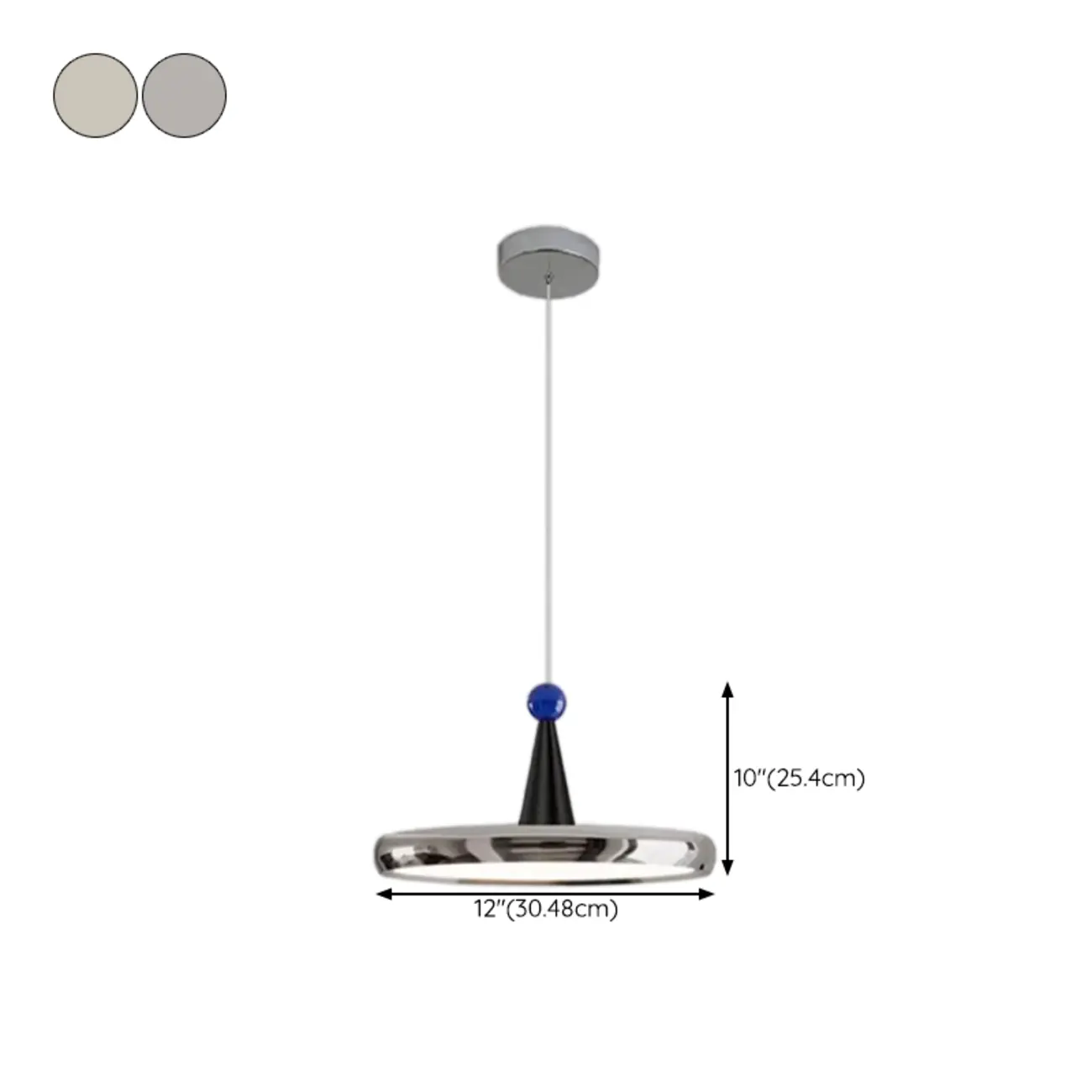 Modern Geometric Cream Acrylic Pendant Light with Multi Dimming  #size | homeyfad