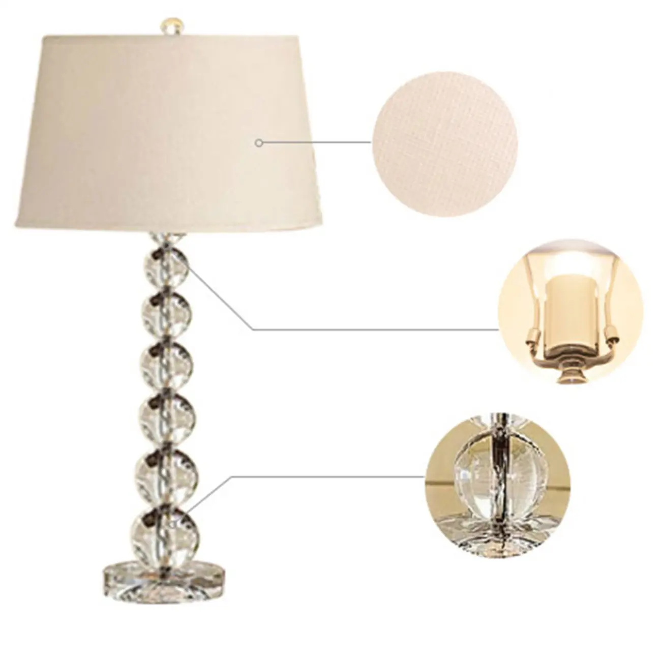 Crystal Table Kids Lamp LED for Bedroom Image - 8 | homeyfad