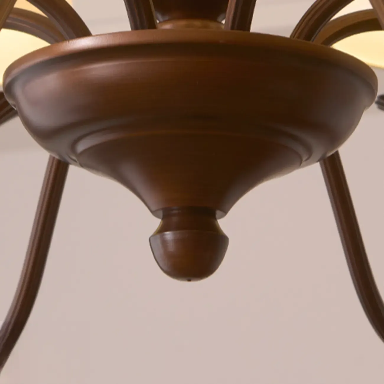 Traditional 8 Lights Barrel Metal and Fabric Chandelier Image - 11