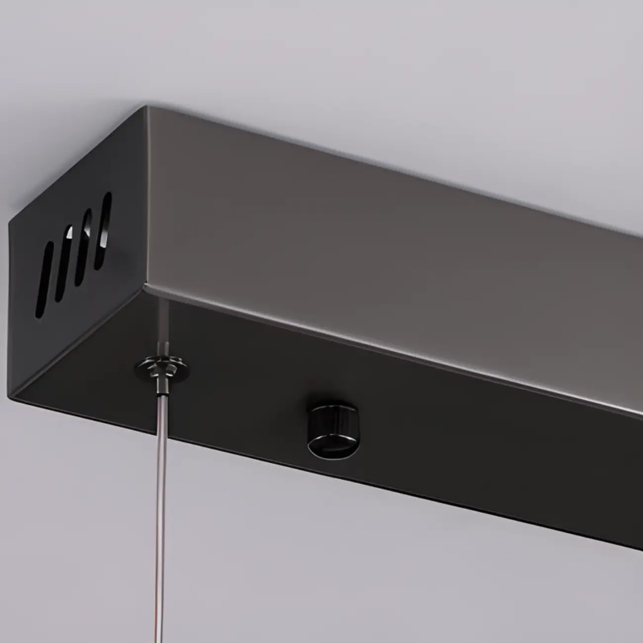 Swirl 2-Light Linear Crystal Black Pendant Light for Kitchen Image - 8 | homeyfad