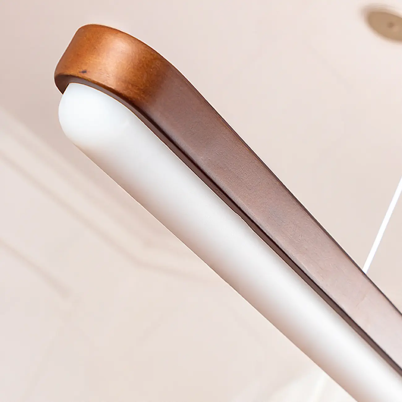 Modern Brown Linear Island Pendant Light with Thread Mount Image - 7 | homeyfad