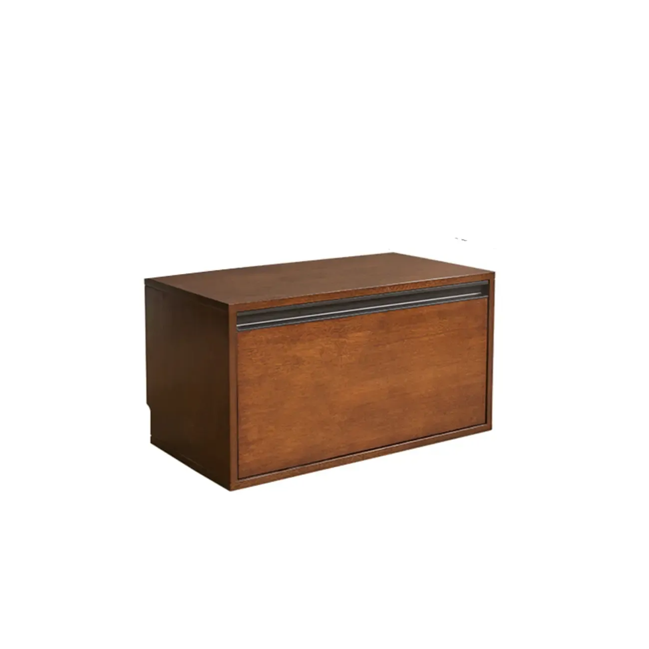 Contemporary Walnut Wood Cube Storage Bookcase Image - 13