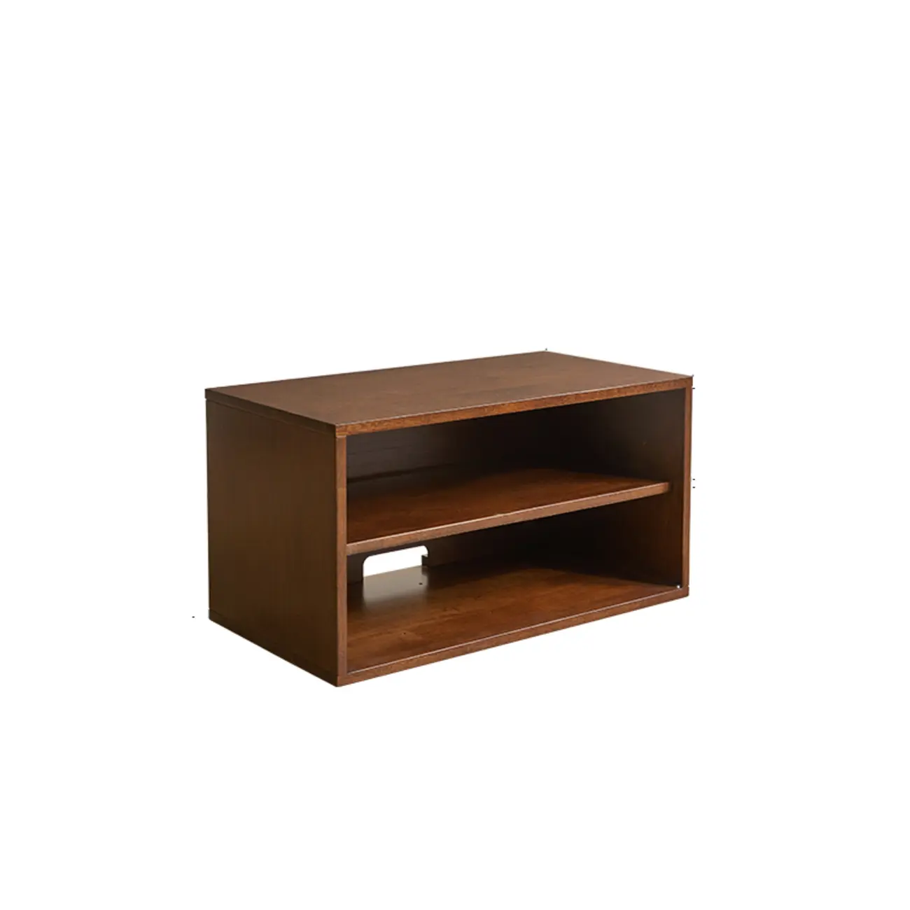 Contemporary Walnut Wood Cube Storage Bookcase Image - 19 | homeyfad