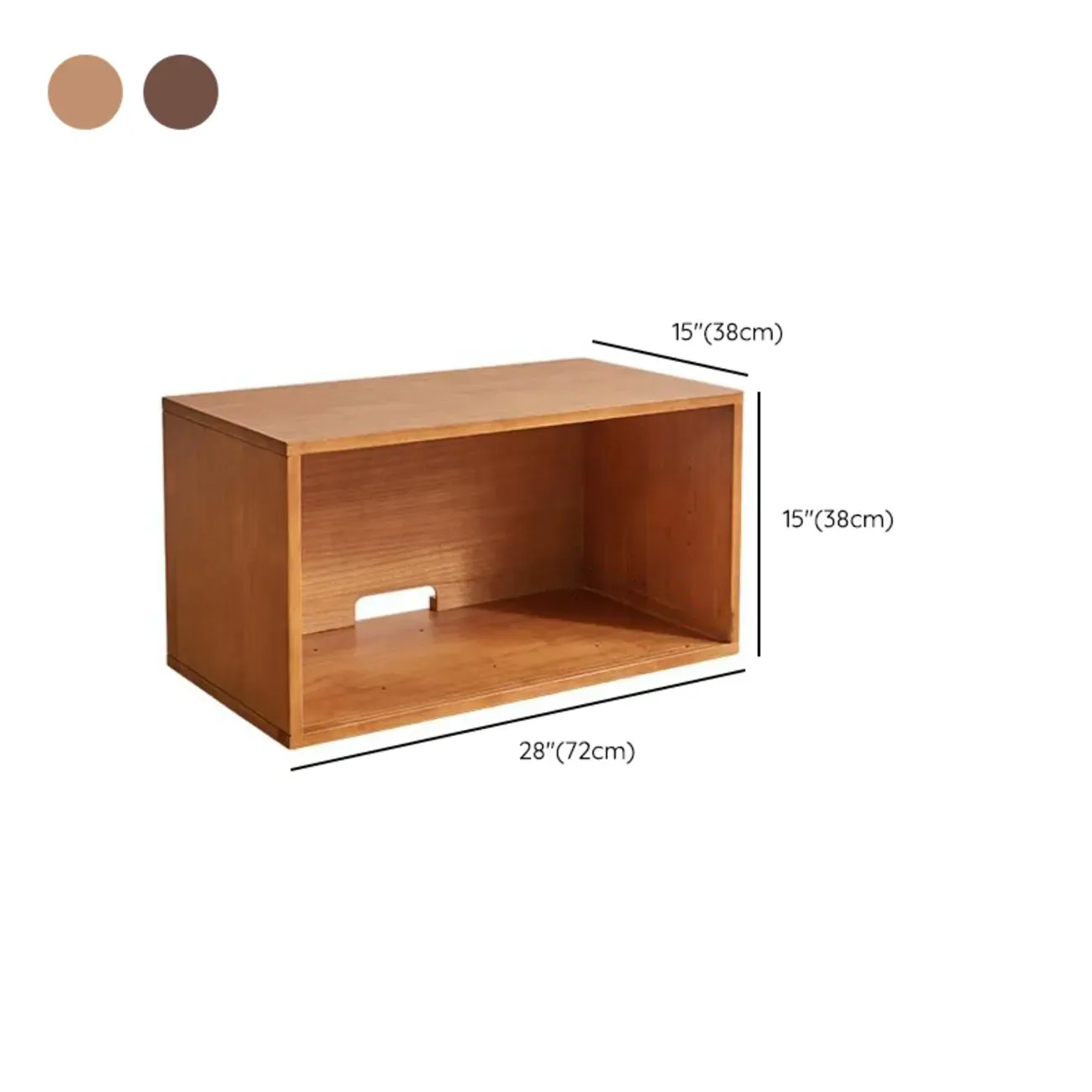 Contemporary Walnut Wood Cube Storage Bookcase Image - 27