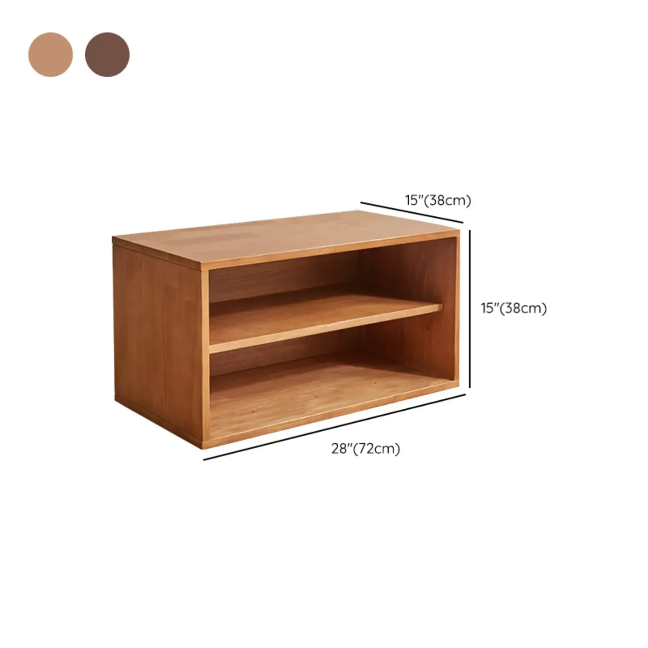 Contemporary Walnut Wood Cube Storage Bookcase Image - 29