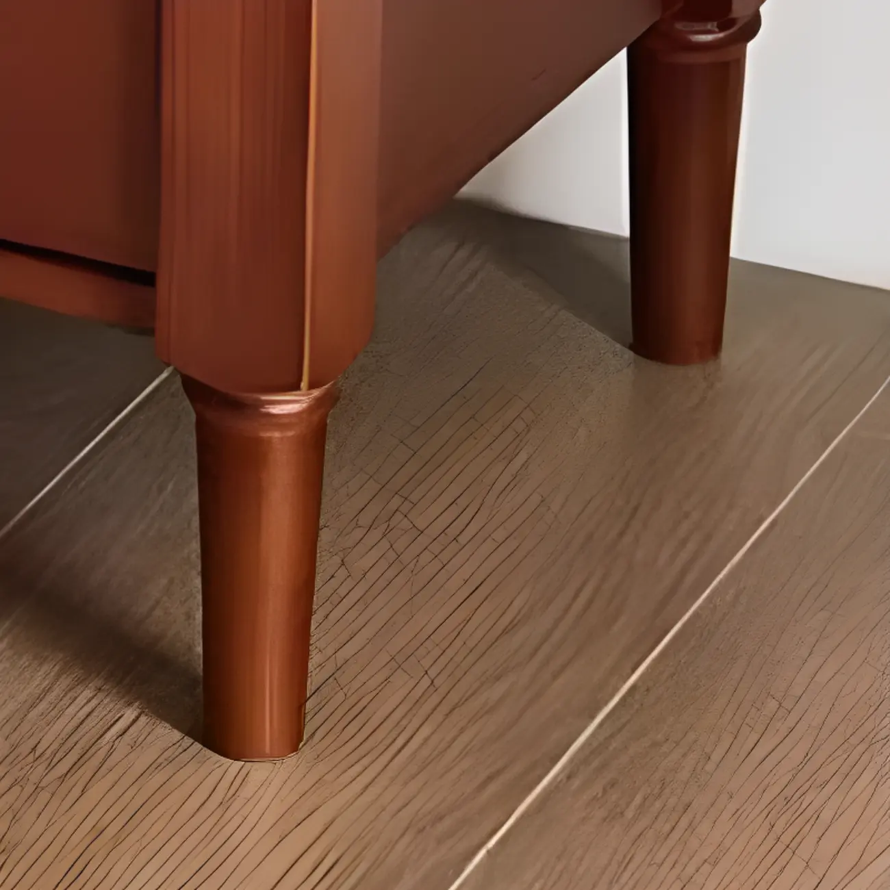 French Country Black 2 Drawers Wooden Nightstand Image - 6 | homeyfad