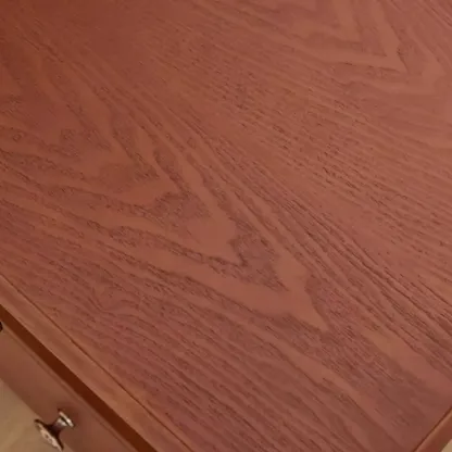 French Country Black 2 Drawers Wooden Nightstand Image - 10