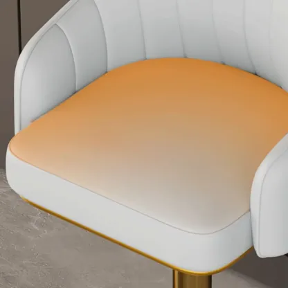 Low Back Adjustable Modern Leather Swivel Bar Stool Image - 18