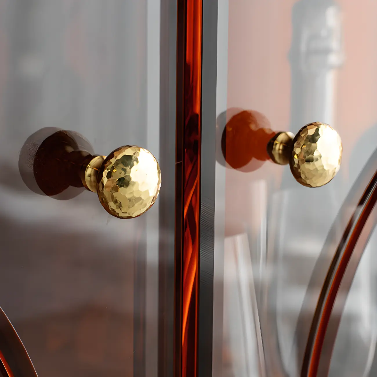 Minimalist Square Acrylic Display Cabinet with Doors Image - 11 | homeyfad