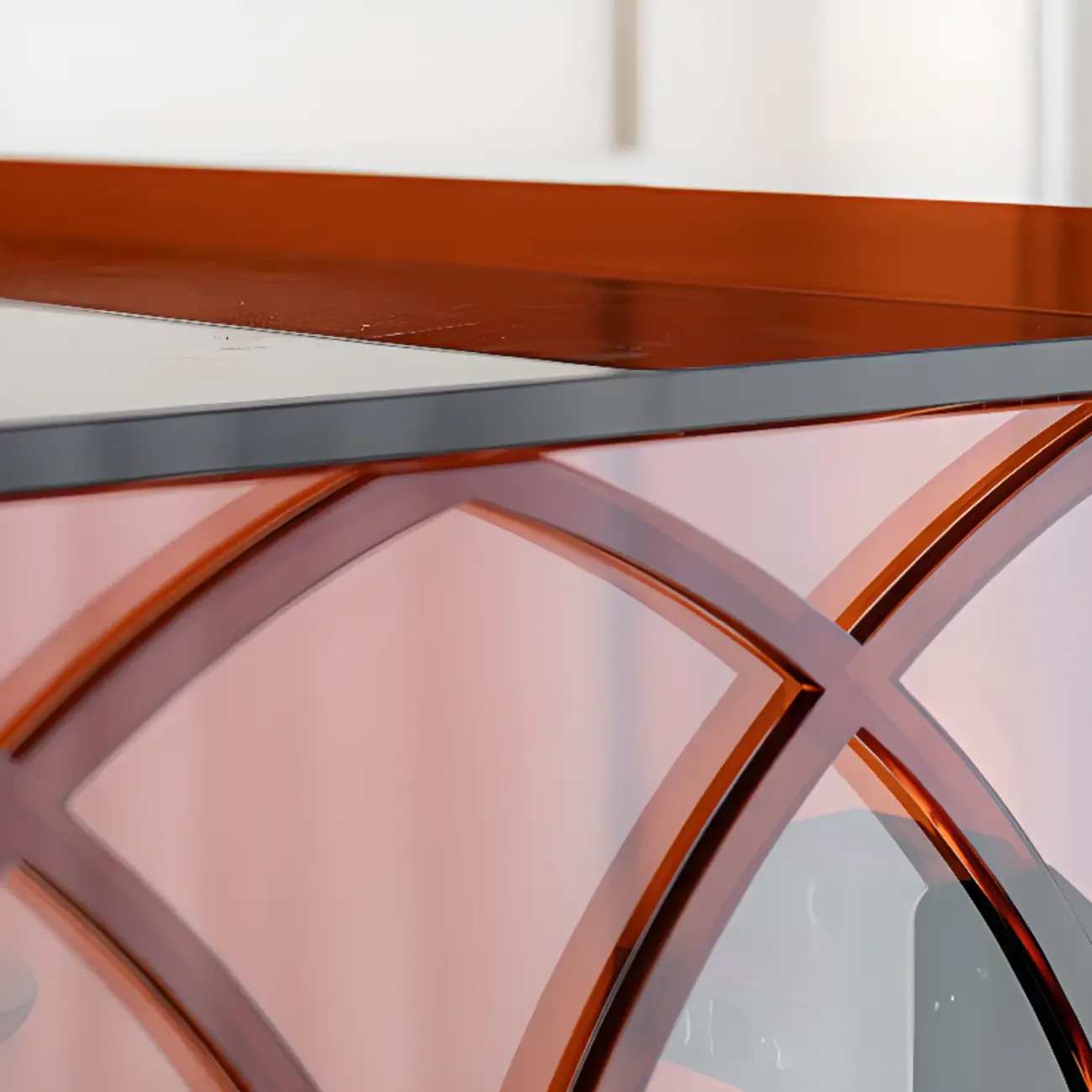 Minimalist Square Acrylic Display Cabinet with Doors Image - 18