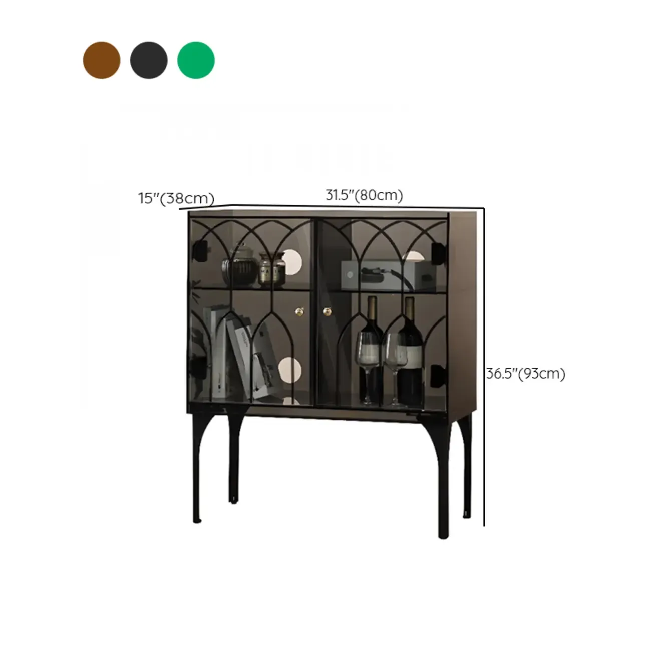 Minimalist Square Acrylic Display Cabinet with Doors Image - 23