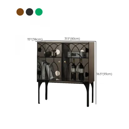 Minimalist Square Acrylic Display Cabinet with Doors Image - 23