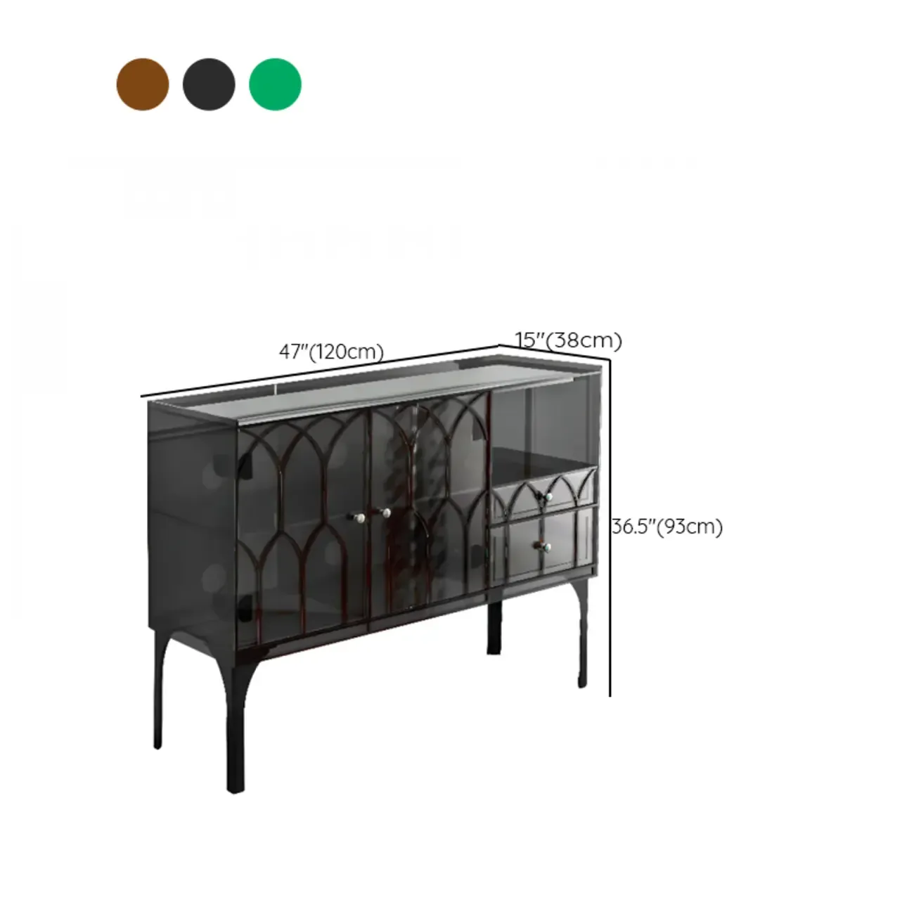 Minimalist Square Acrylic Display Cabinet with Doors Image - 25