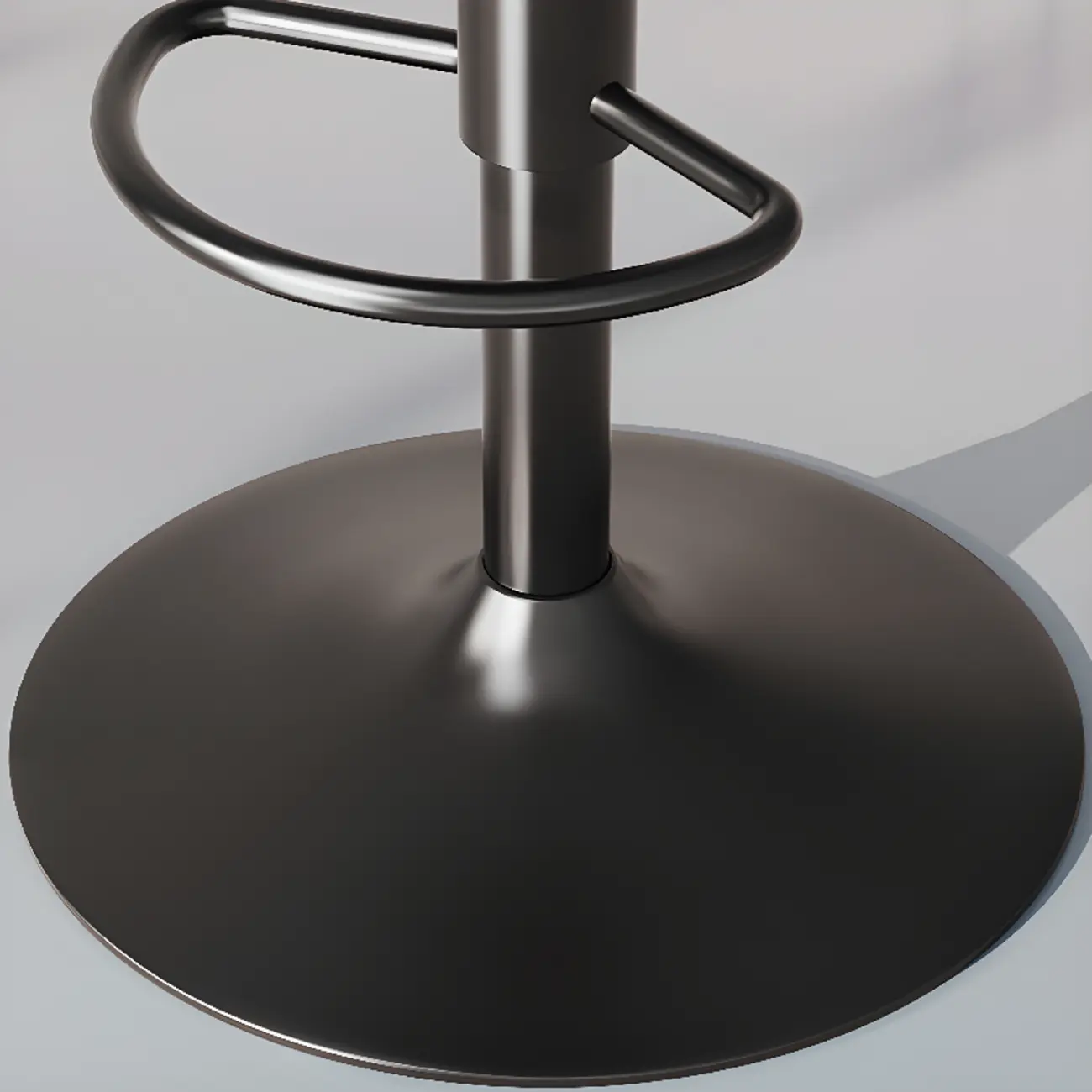 Modern Leather Swivel Bar Stool Adjustable Height Image - 5 | homeyfad