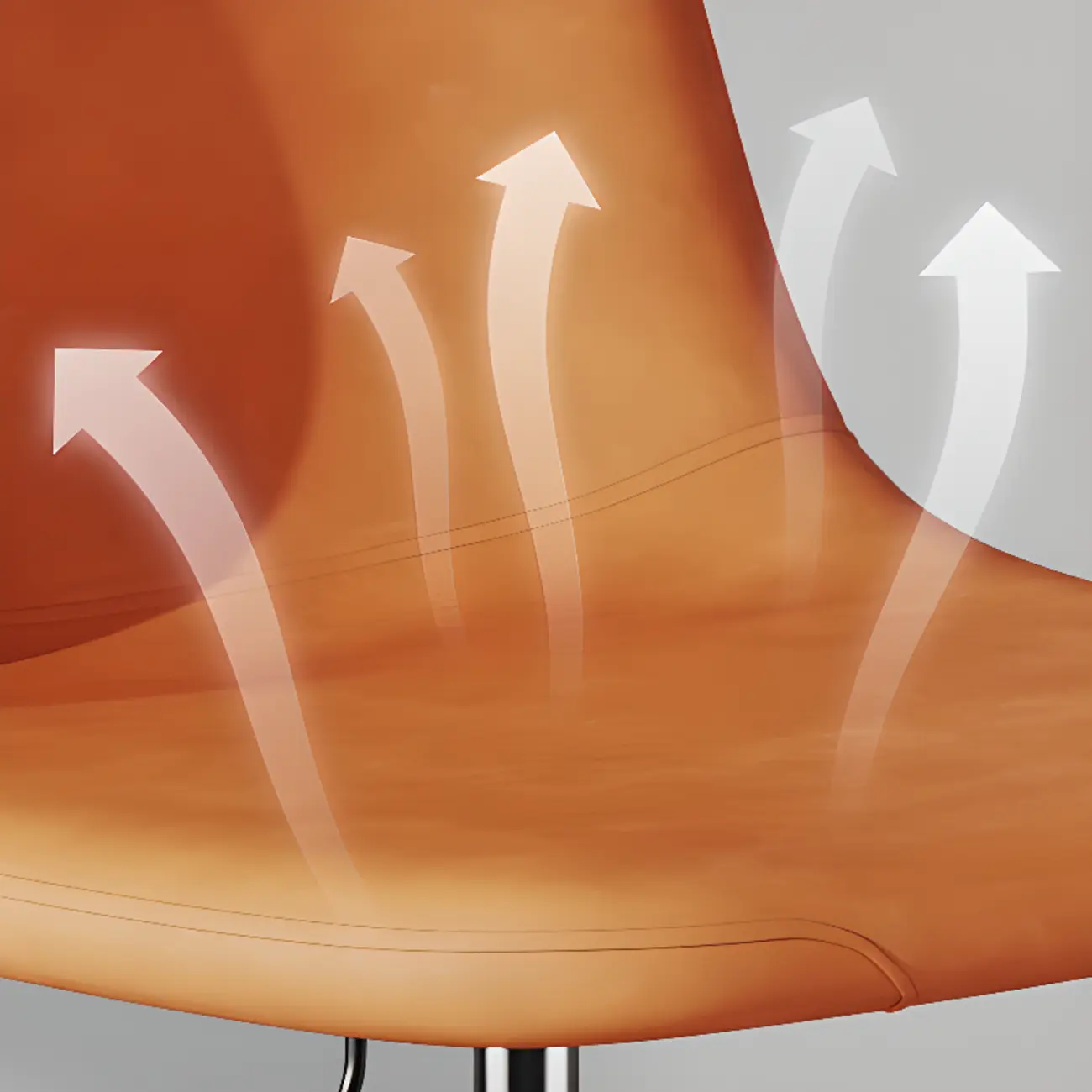 Modern Leather Swivel Bar Stool Adjustable Height Image - 3 | homeyfad