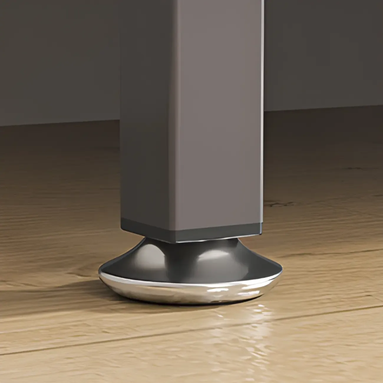 Modern Steel Multi-Shelf Sideboard with Pegboard Back Image - 15