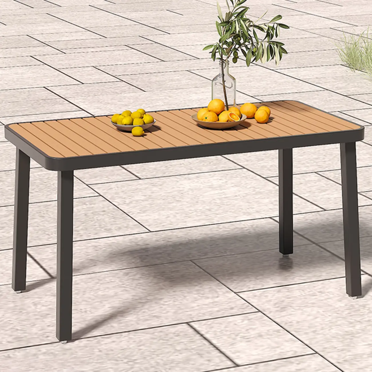 4/6 Seat Metal Frame Outdoor Dining Set Image - 5 | homeyfad