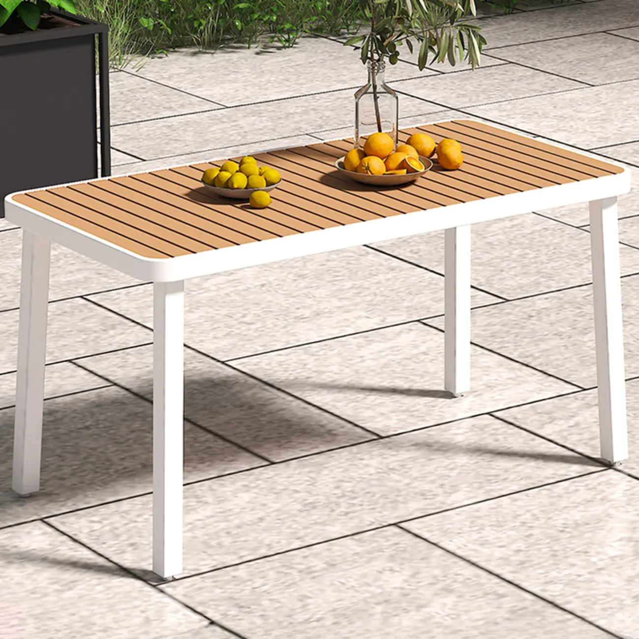 4/6 Seat Metal Frame Outdoor Dining Set Image - 7 | homeyfad