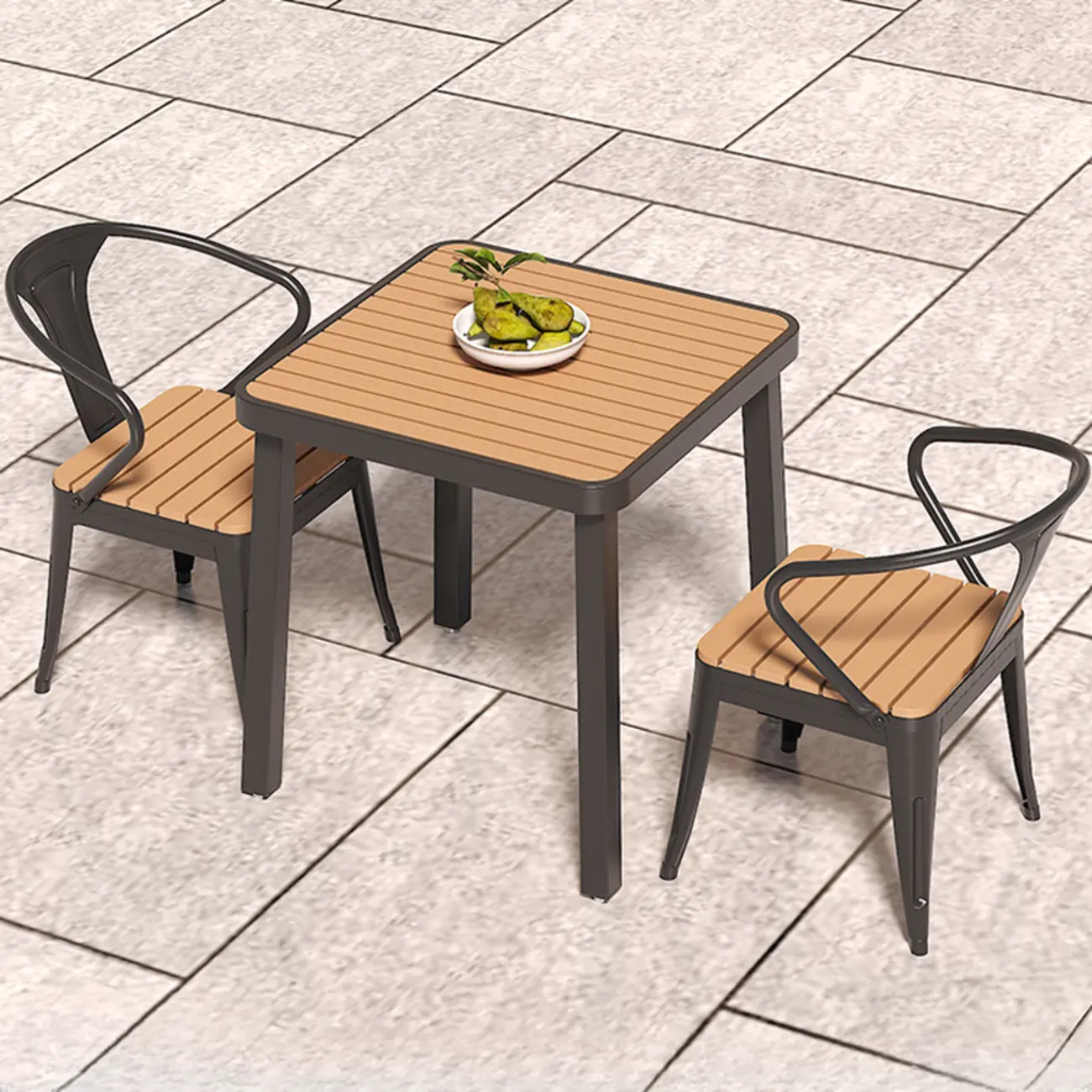 4/6 Seat Metal Frame Outdoor Dining Set Image - 10 | homeyfad